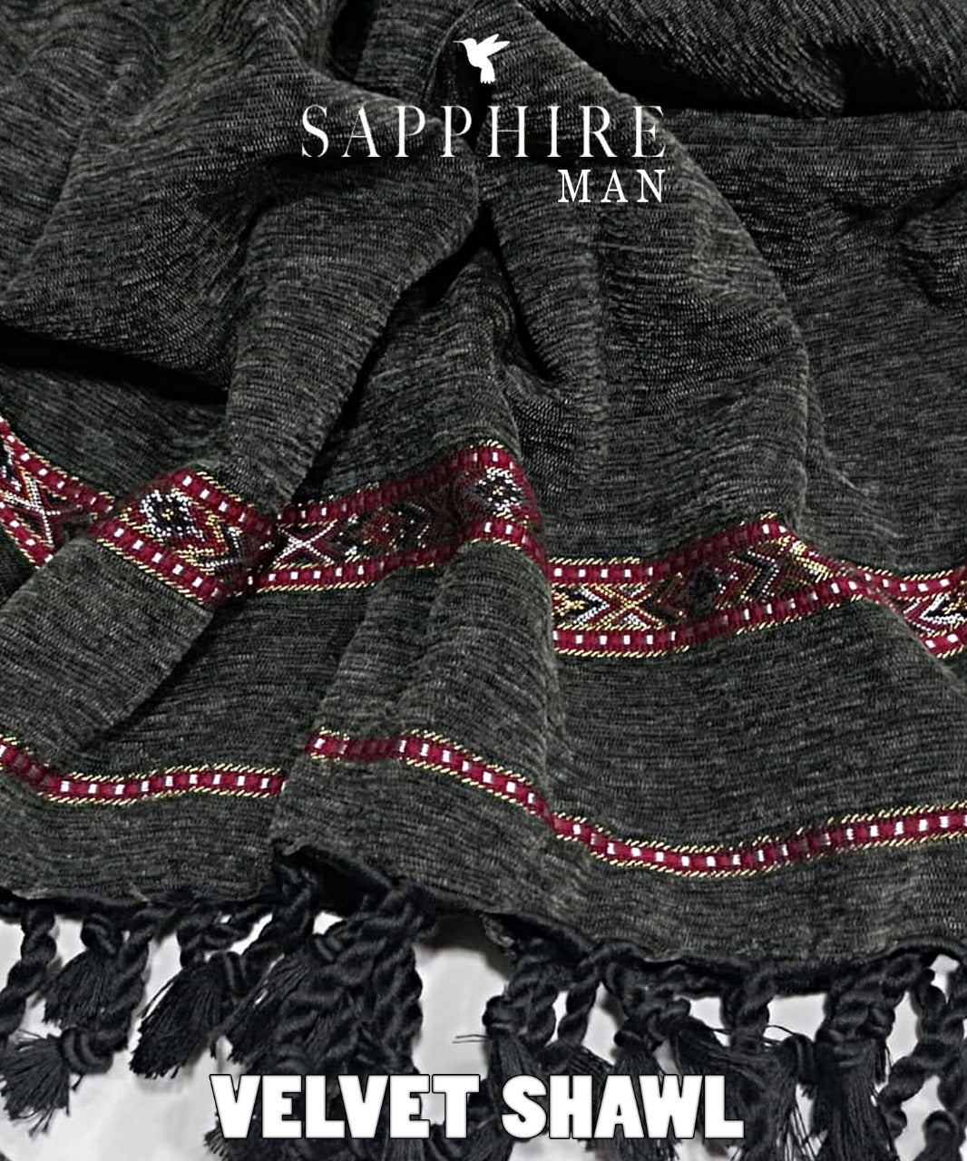 SAPPHIRE MAN VELVET SHAWLS