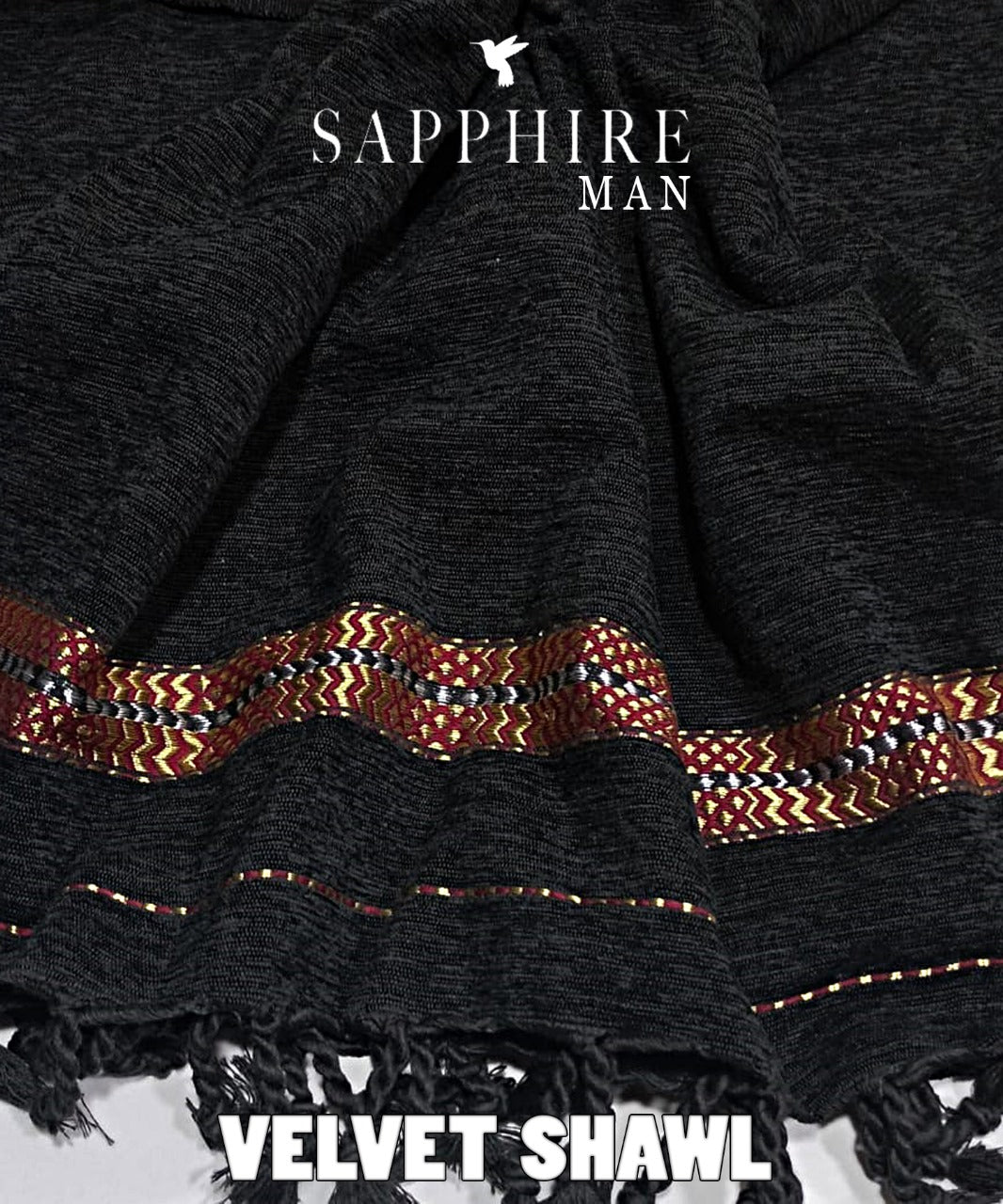 SAPPHIRE MAN VELVET SHAWLS